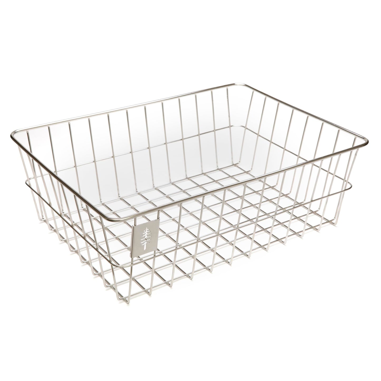 Portland Design Works Timber to Town Zigzag Basket, Silver, Large