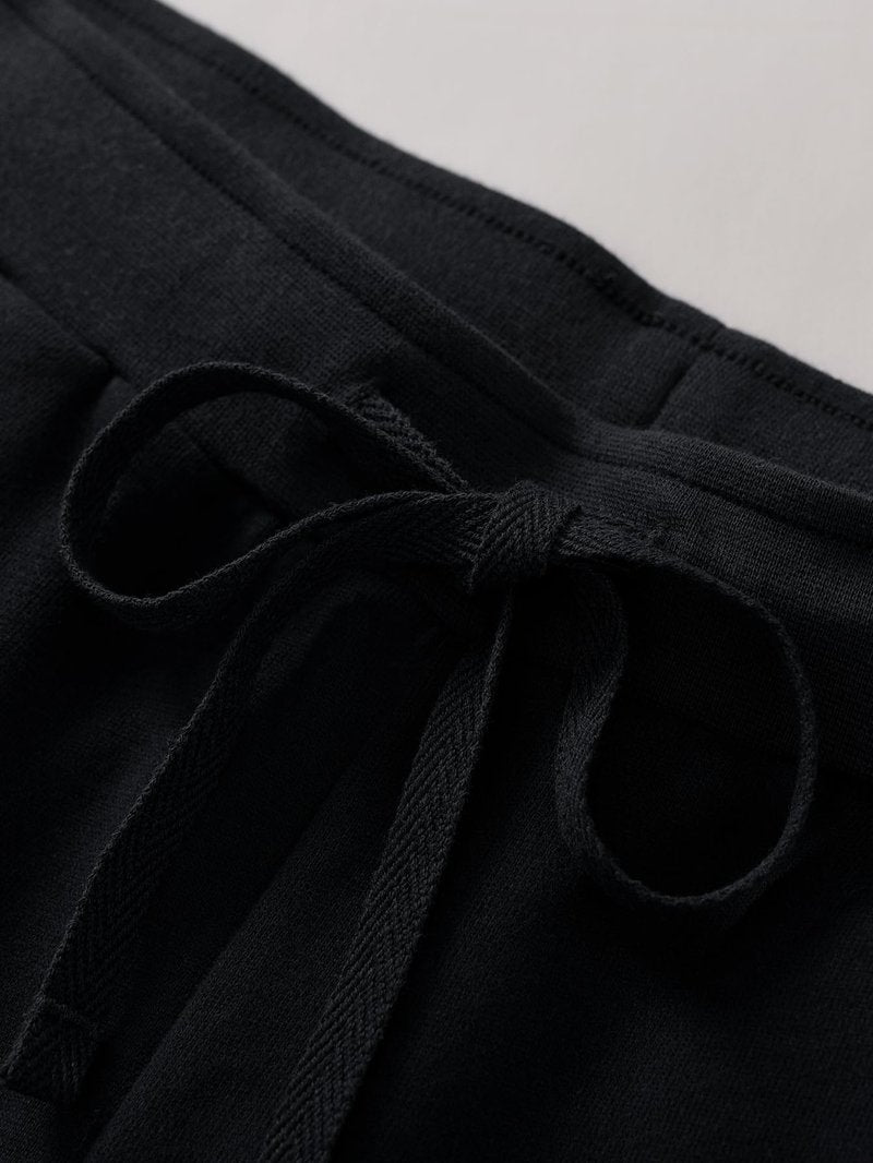 Weintee Women's Petite Wide Leg Sweatpants Petite Length L Black