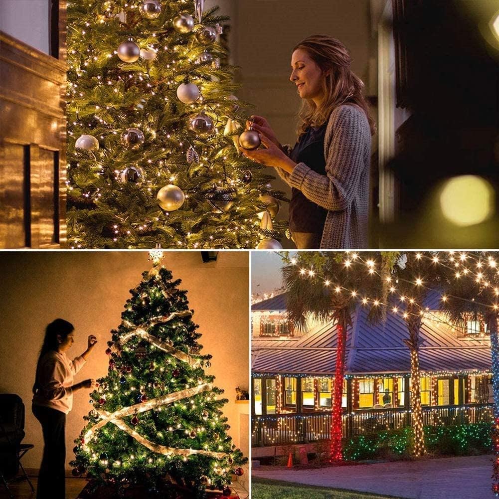500 LED Christmas String Lights - 164 FT Waterproof RGB Fairy Lights with Remote & Timer for Indoor/Outdoor Holiday Decor
