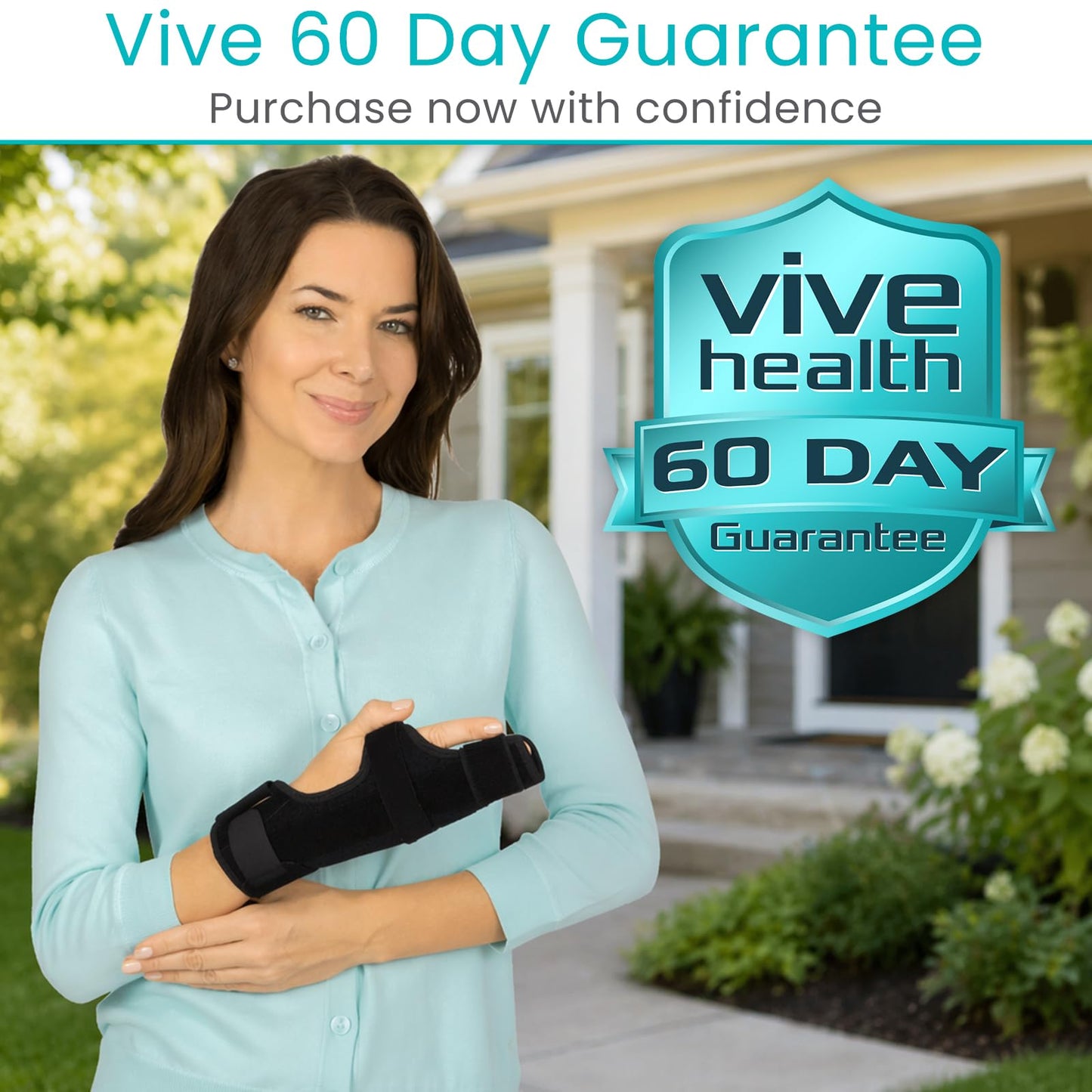 Vive Boxer Finger Splint Brace- Supports Pinky, Ring, Middle Metacarpals and Knuckles - Right or Left Adjustable Hand Brace - Straightening for Trigger Finger, Injury, Fracture, Broken, Tendonitis (7.75 Inch)