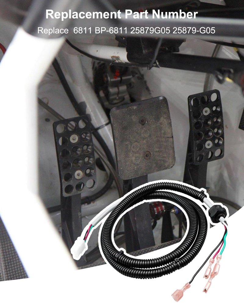 EMIHO Pedal Box Wiring Harness Fit for EZGO Electric PDS Golf Cart 2000-2022, Replace 6811 BP-6811 25879G05 25879-G05