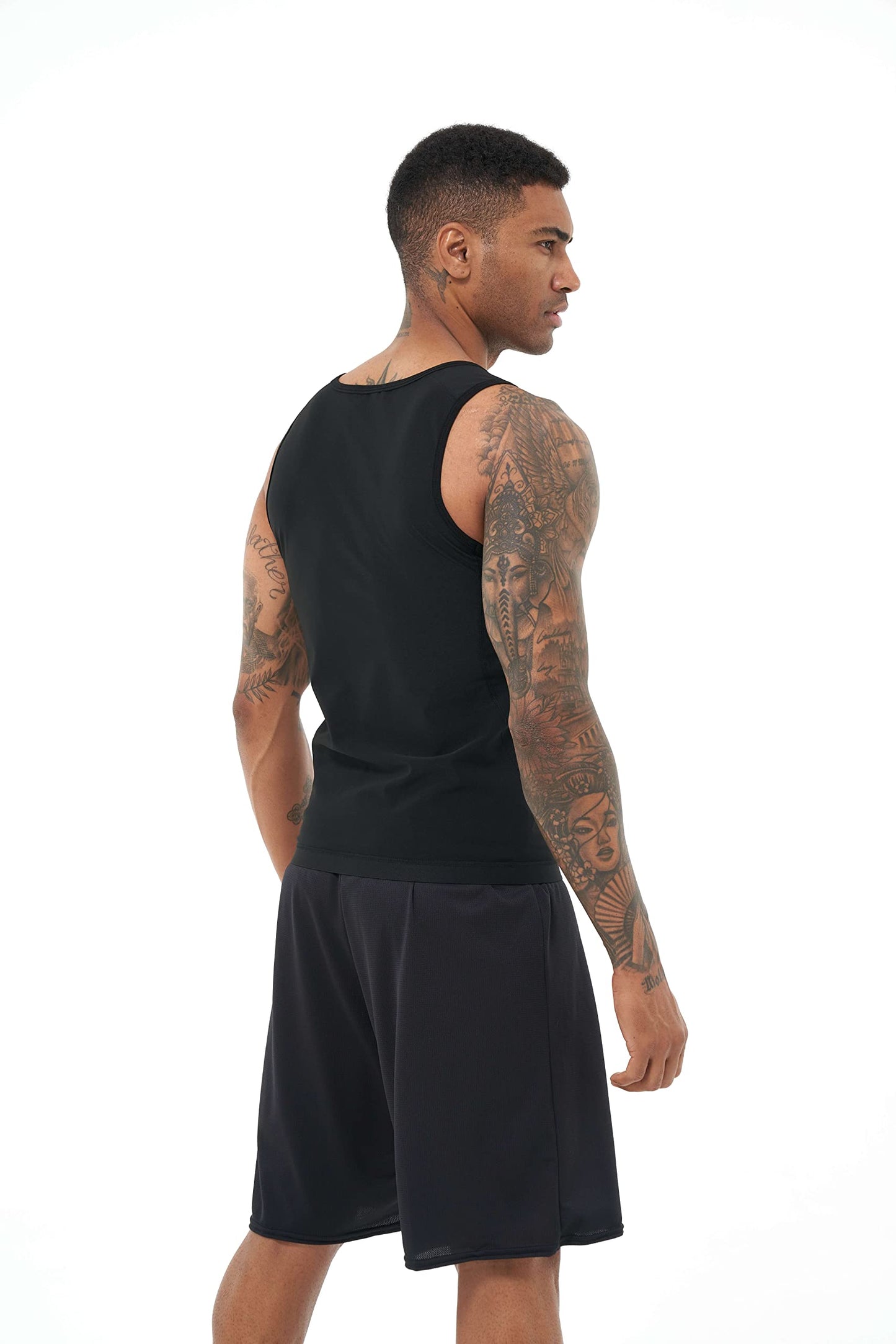 REMEBSWEAT Men's Sauna Vest Heat Trapping Pullover Sweat Enhancing Vest (Blue, L/XL)