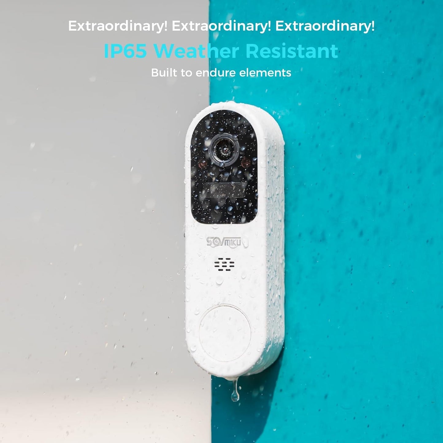 Vicohome DB3 2K Smart Video Doorbell - Wireless Home Security Camera with Chime, Two-Way Audio & Human Detection