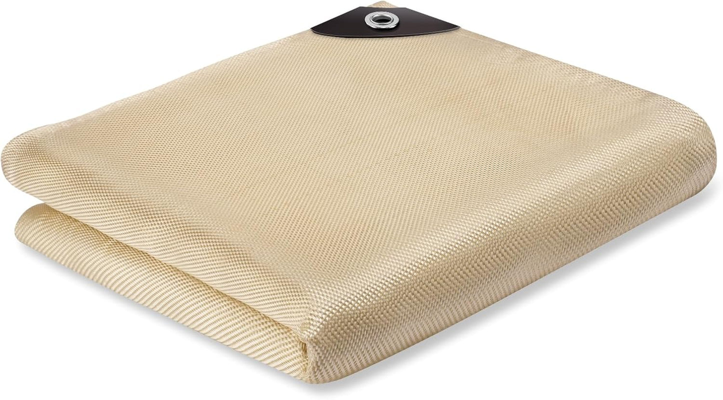Heavy Duty Welding Blanket 4x6 ft - 1022°F Fire Resistant Fiberglass Insulation (2 Pack)