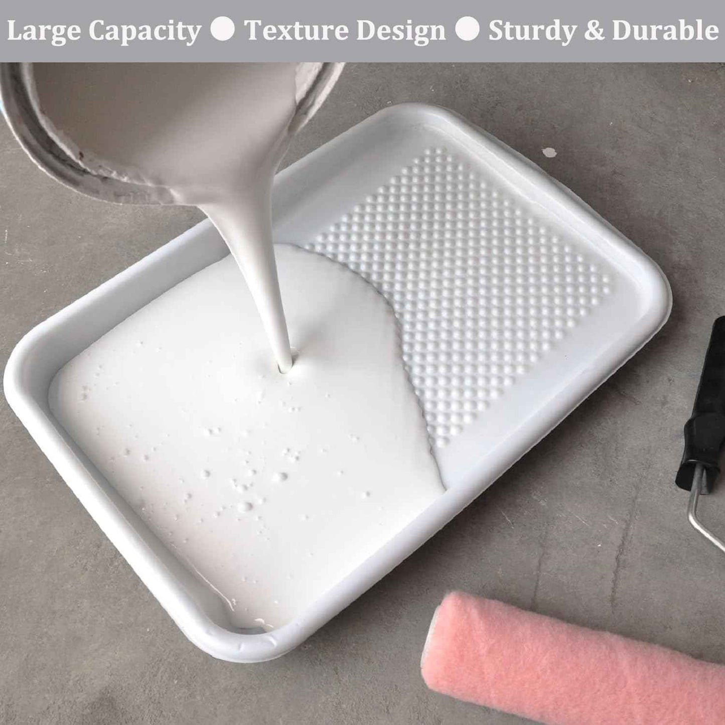 Great Andrew 9-Inch Paint Tray Liner, 21 PCS Plastic Paint Roller Tray Liner Set, Disposable Paint Pan Liners for Painting House, Walls, Floors, Home Improvement DIY Projects