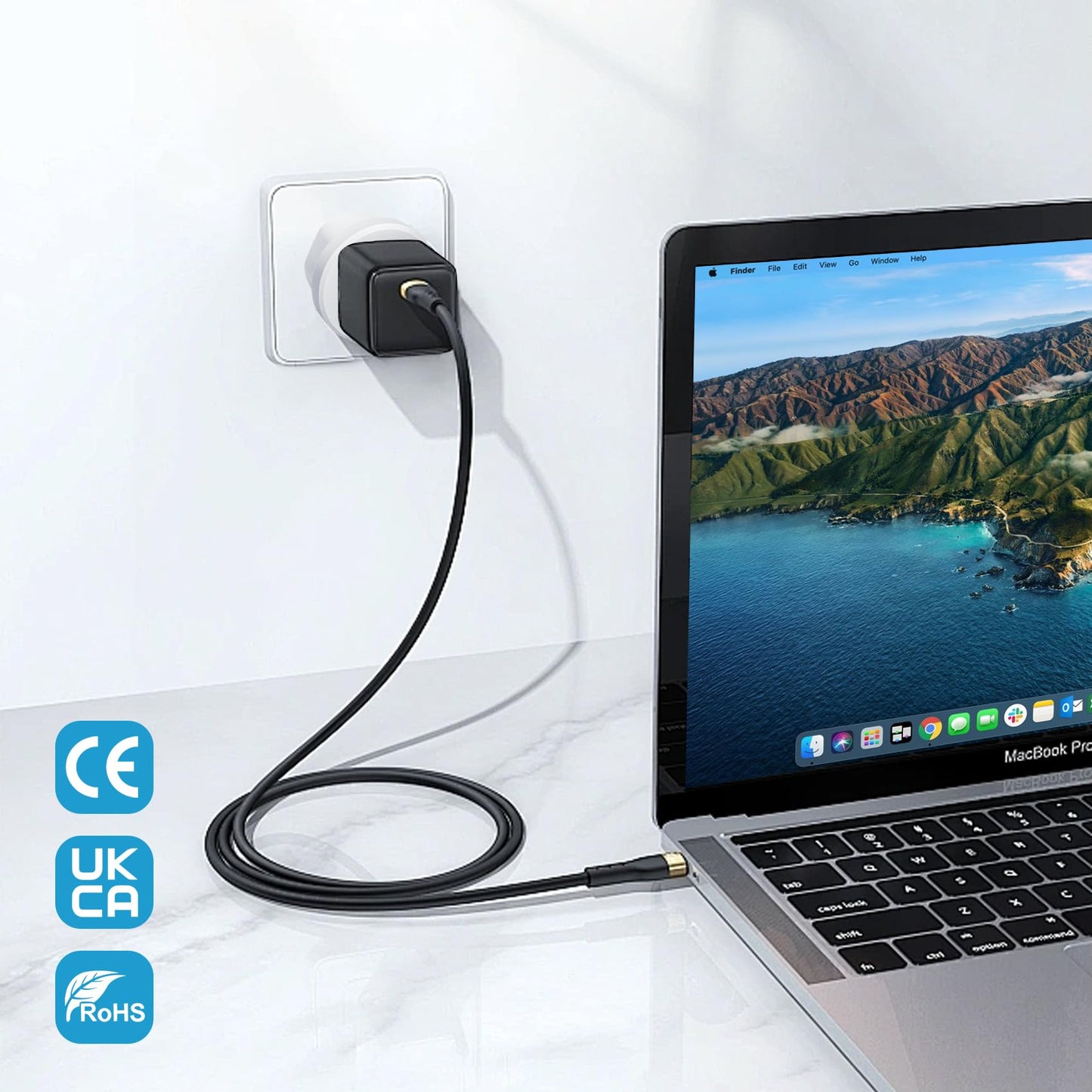 Ziissup UK Plug Adapter for Travel, Type G International Power Adapter for UK Hong Kong Ireland UAE 3-Packs