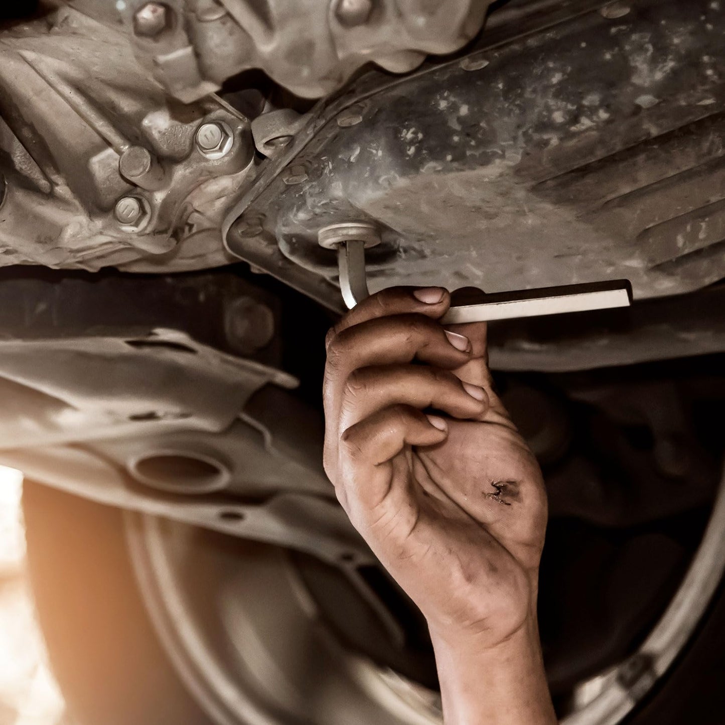 Pndeyo 5pcs Square Head Wrench Set, L Shaped Square Key Screwdriver Kit, Chromium Vanadium Steel Square Head Allen Wrench for Pocket Hole Screws- 3mm 4mm 5mm 6mm 7mm