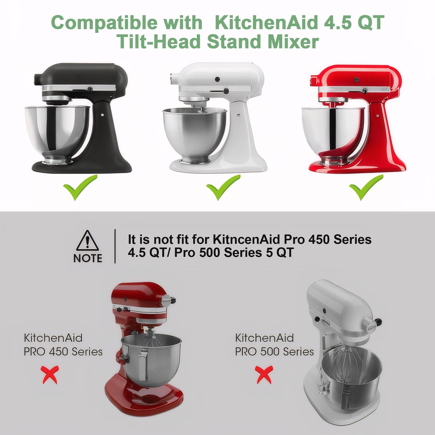 Mixer Slider Mat for KitchenAid 4.5 QT Tilt Head Stand Mixer, Sliding Tray Slider Pad for Kitchen Aid 4.5 Qt Stand Mixers Accessories, Clear