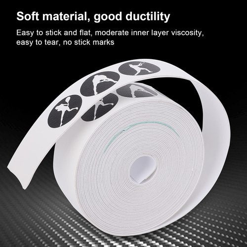 Alomejor Tennis Racket Tape, Durable Protection Easy Application 5m/16.4ft Racket Guard Sticker for Outdoor Players Beginners and Club Matches