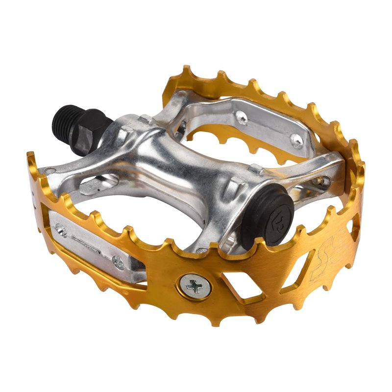 SE Bear Trap BMX Bike Pedals Gold