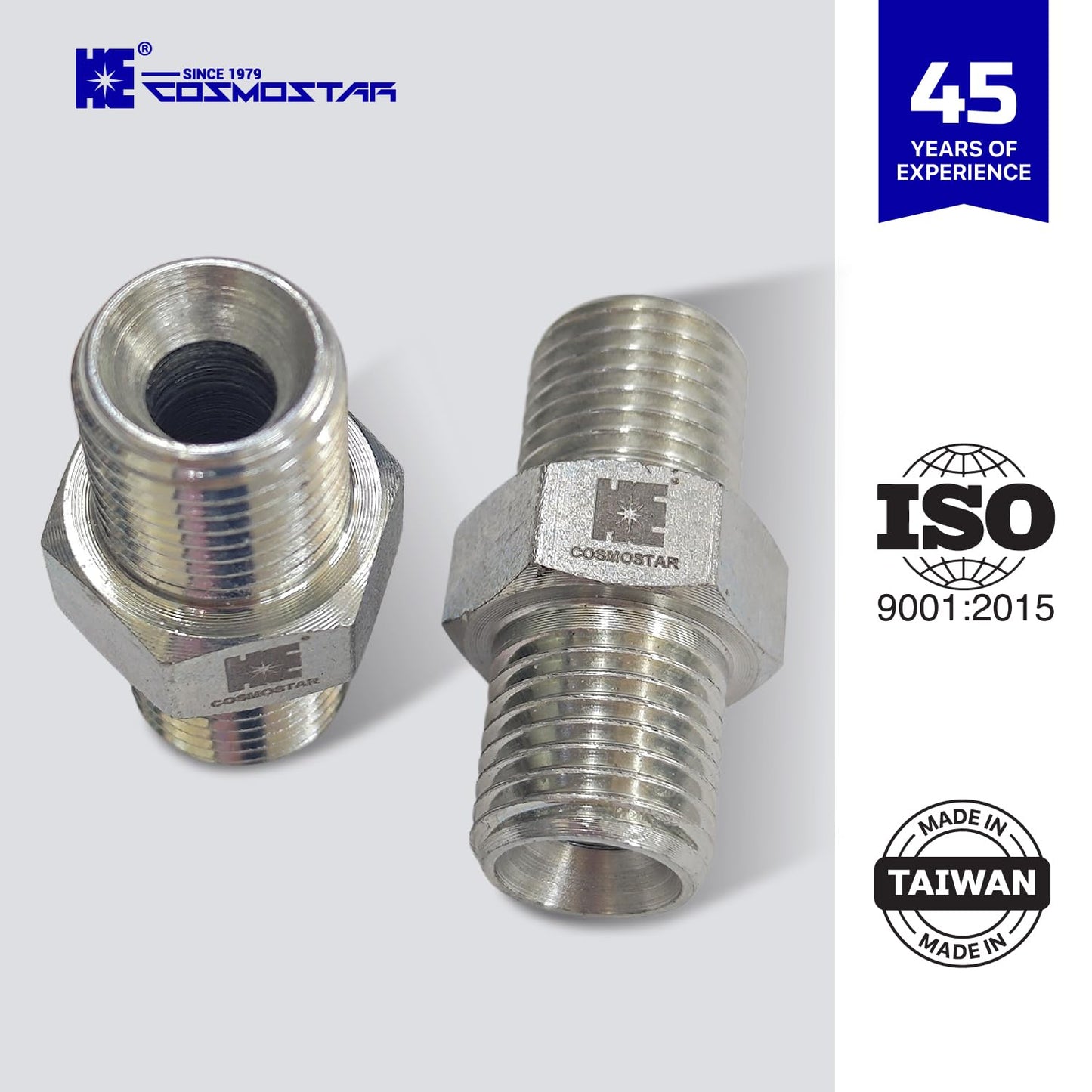 Cosmostar 1/4" x 1/4" Hose Fitting for Connecting 1/4" Airless Paint Hoses, Compatible with 243025-3 pcs(NGG0404S-3P)