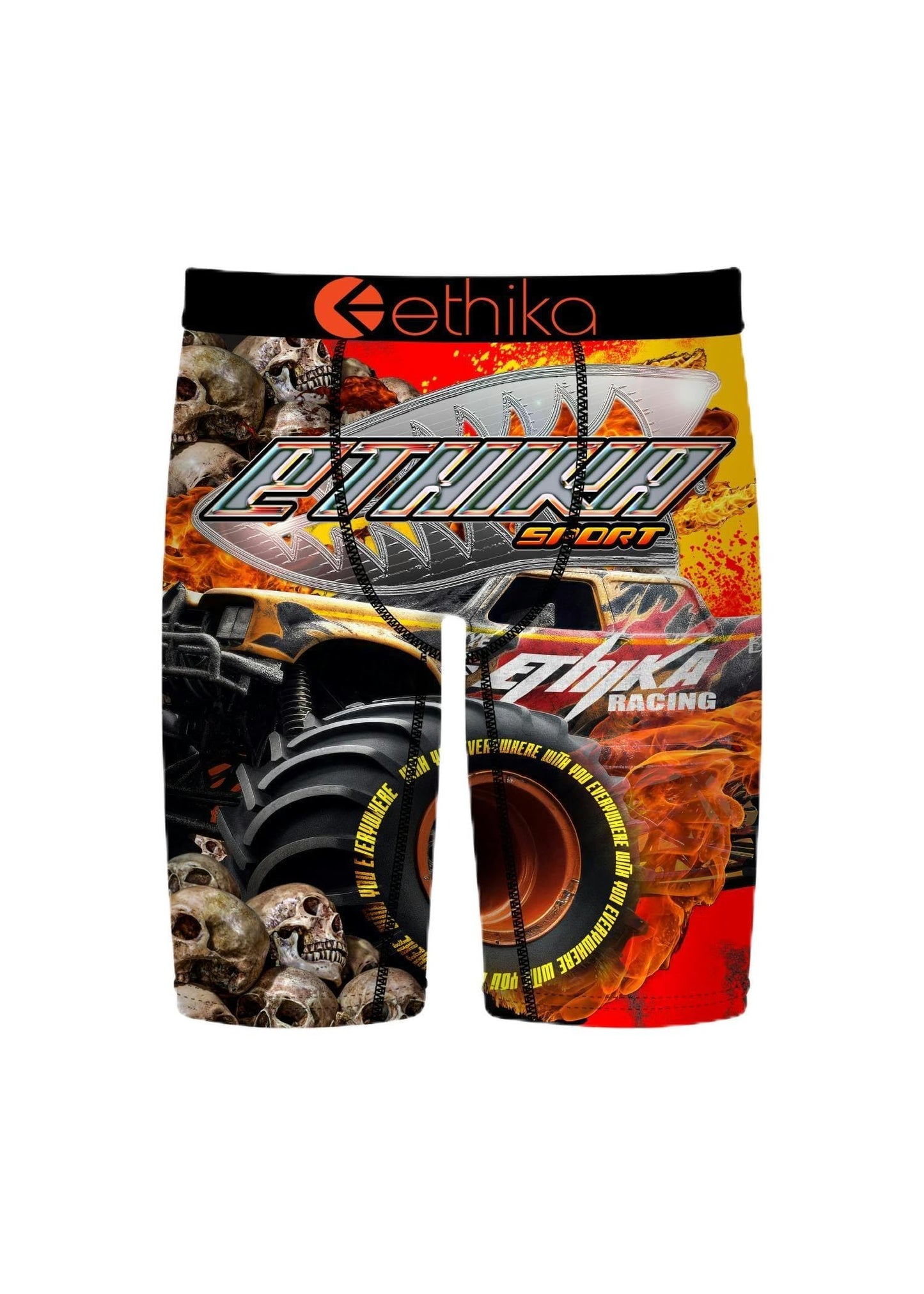 Ethika Boy's Staple Boxer Briefs, Soft 4-Way Stretch, No Ride-Up Fit - For The Fellas (ORG, XL)