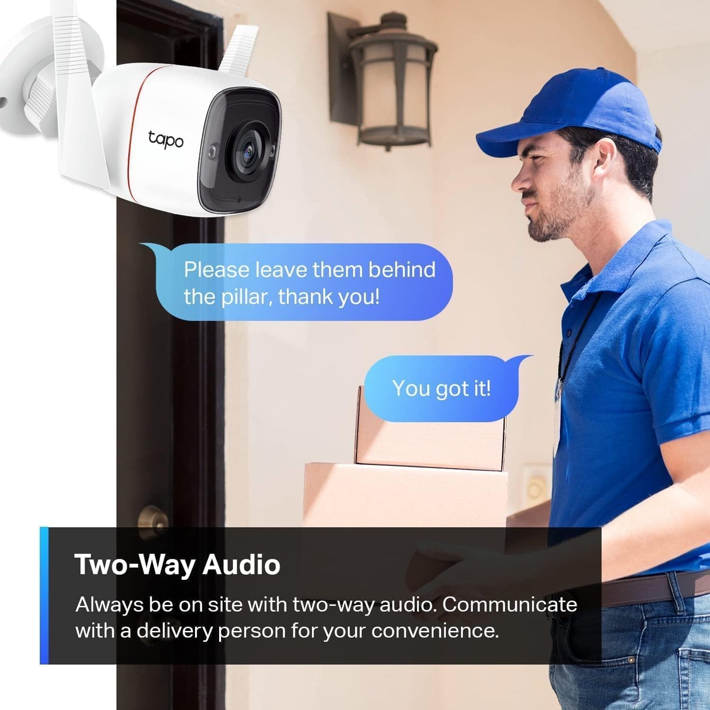 TP-Link Tapo 2K QHD Outdoor Security Camera with Color Night Vision & AI Detection