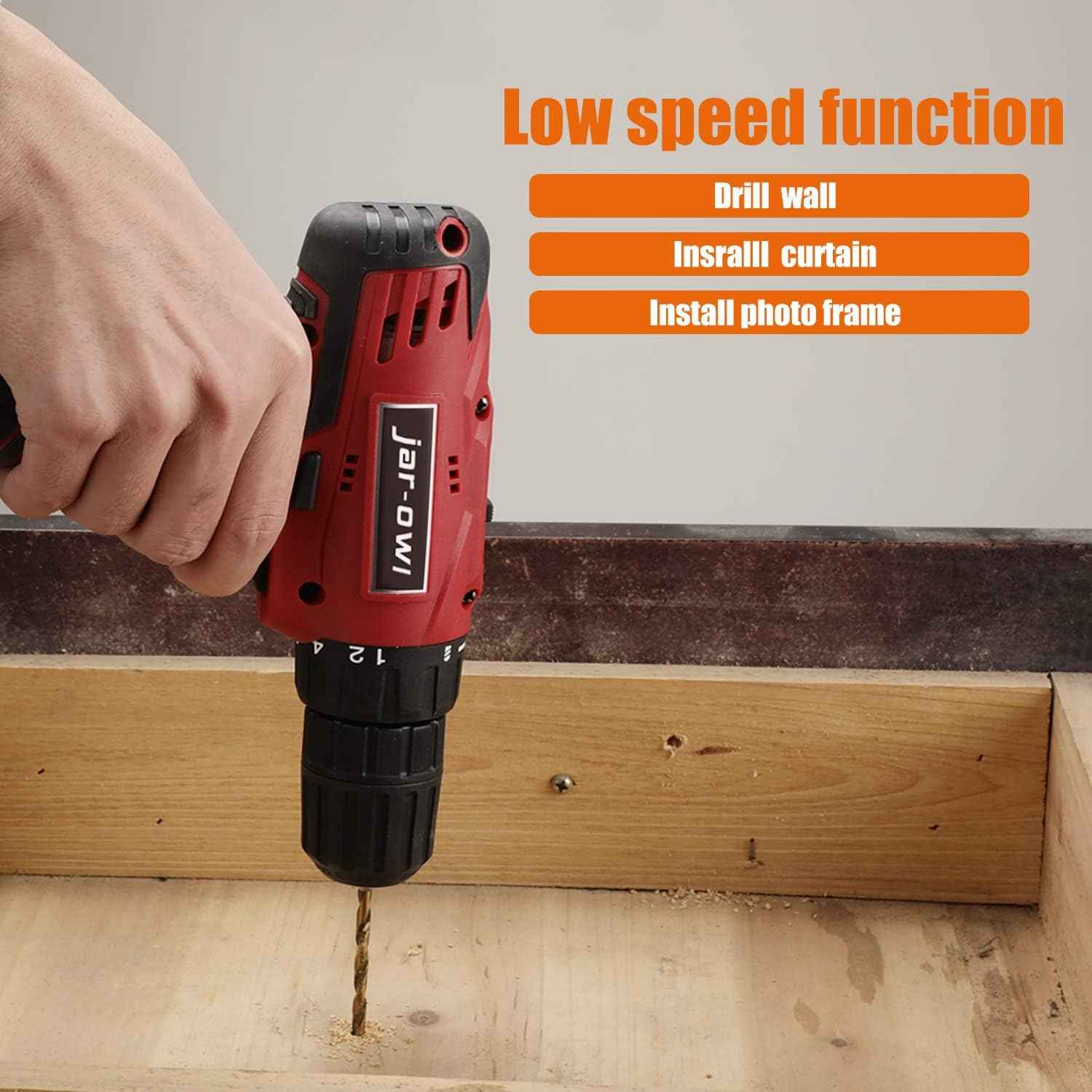 16.8V Cordless Drill & 108-Piece Power Tool Combo Kit for Home & Garden Repairs