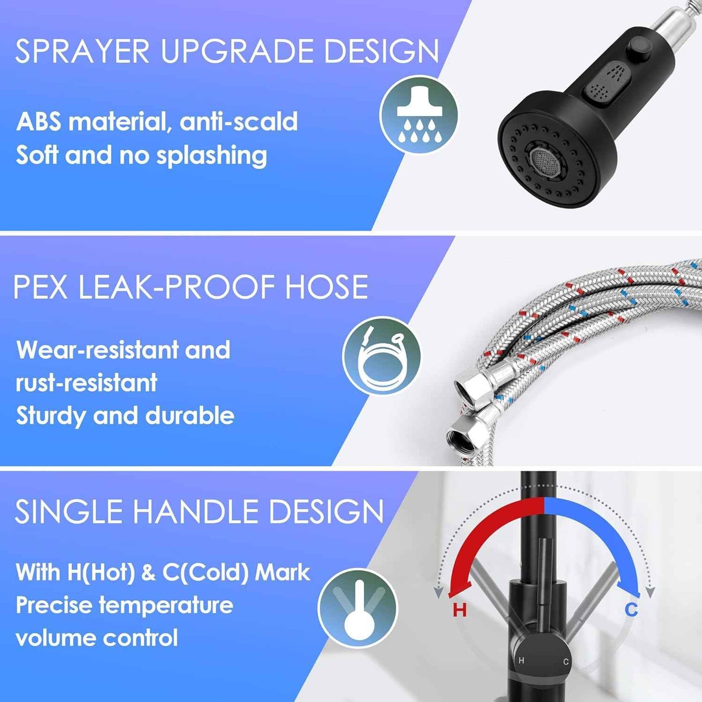 Touchless Kitchen Faucet with Soap Dispenser & Pull Down Sprayer - Commercial Grade Brushed Nickel