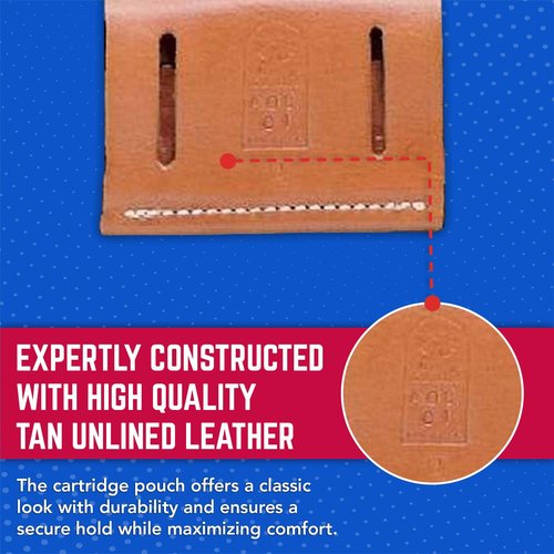 DeSantis 2X2X2 Cartridge Pouch 38/357 Tan