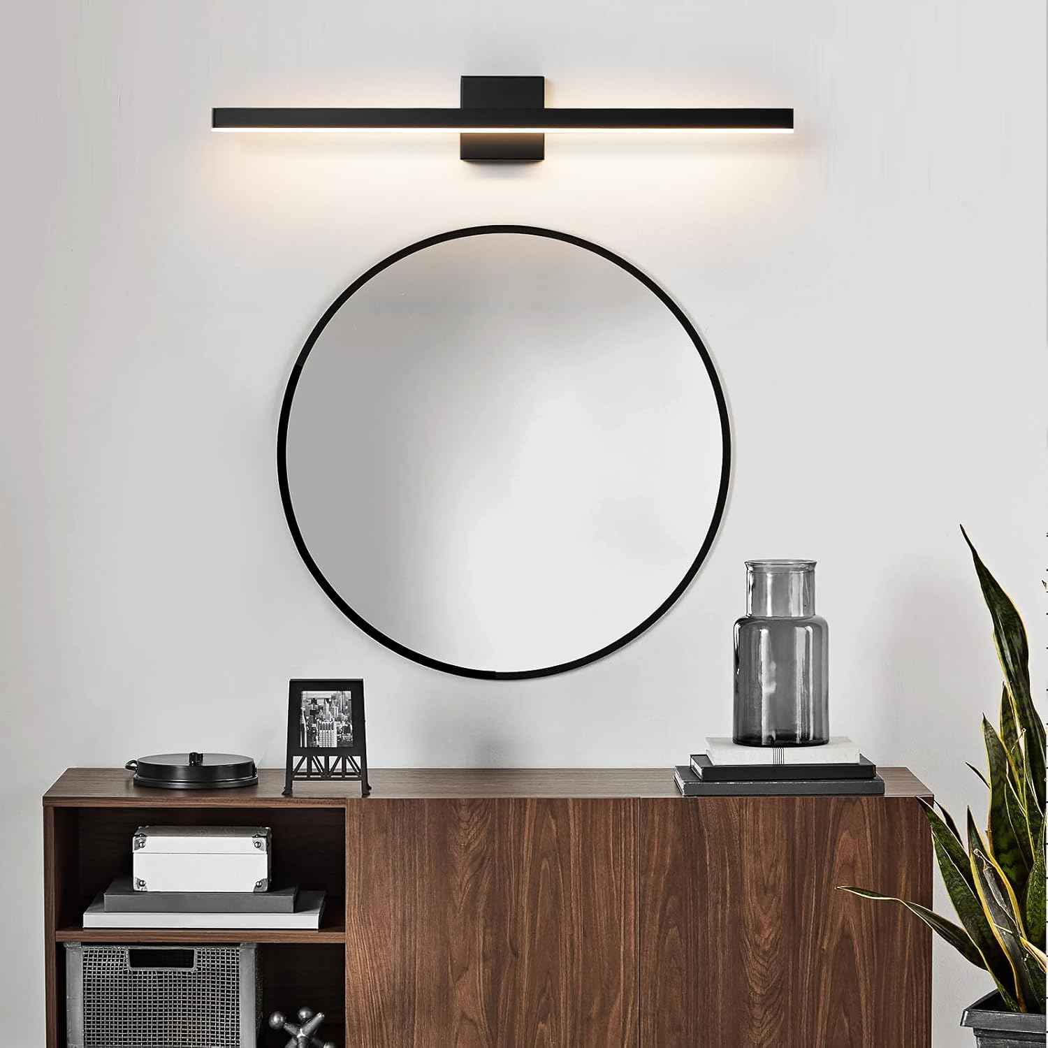24-Inch Dimmable Gold Bathroom Vanity Light - Modern LED Bar Fixture for Over Mirror