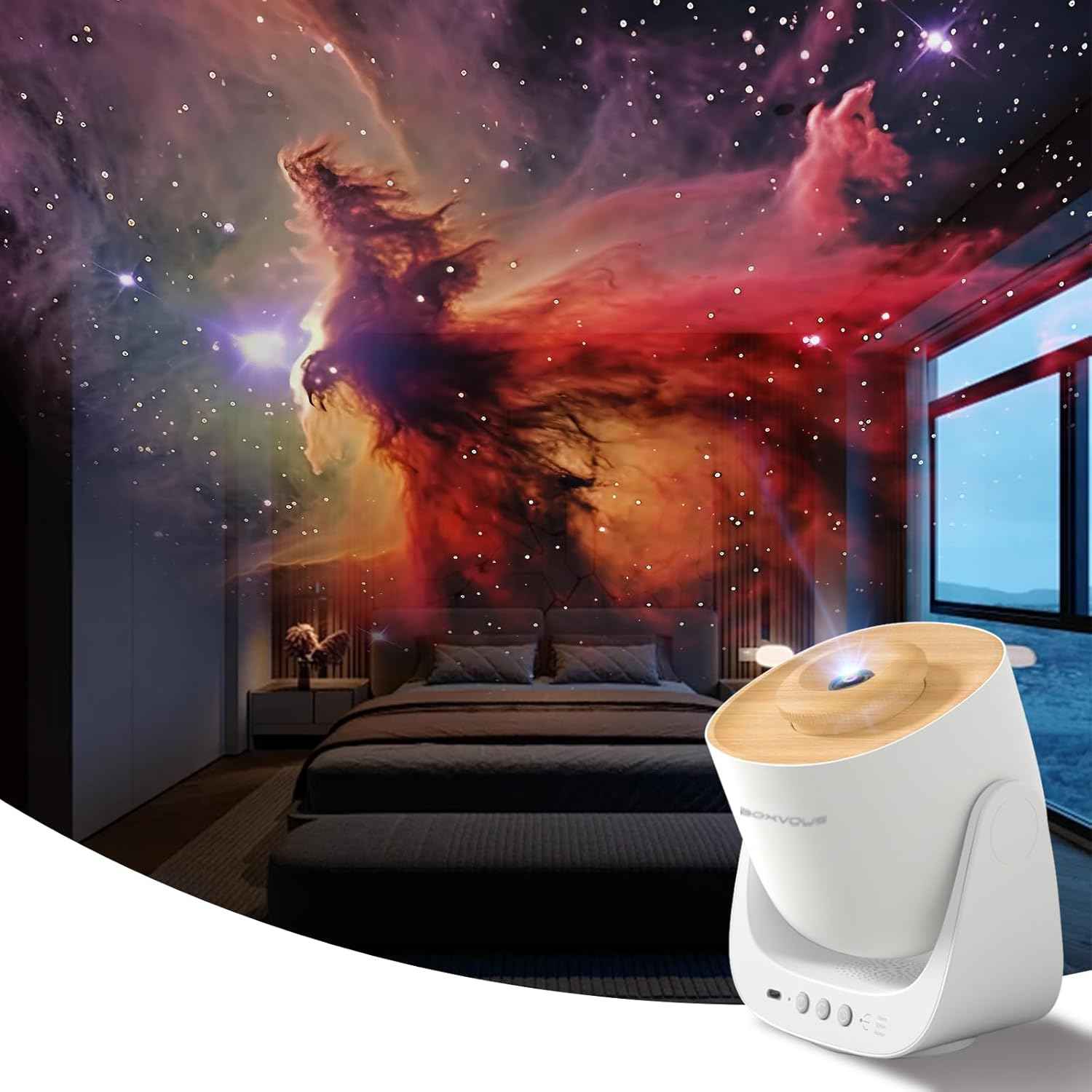 Galaxy Star Projector Night Light - High-Definition Home Planetarium for Kids & Relaxation