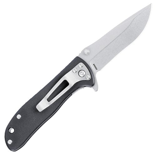 CRKT Drifter Everyday Carry Folding Knife: Drop Point with D2 Steel Blade, G10 Handle, Liner Lock, 6450D2