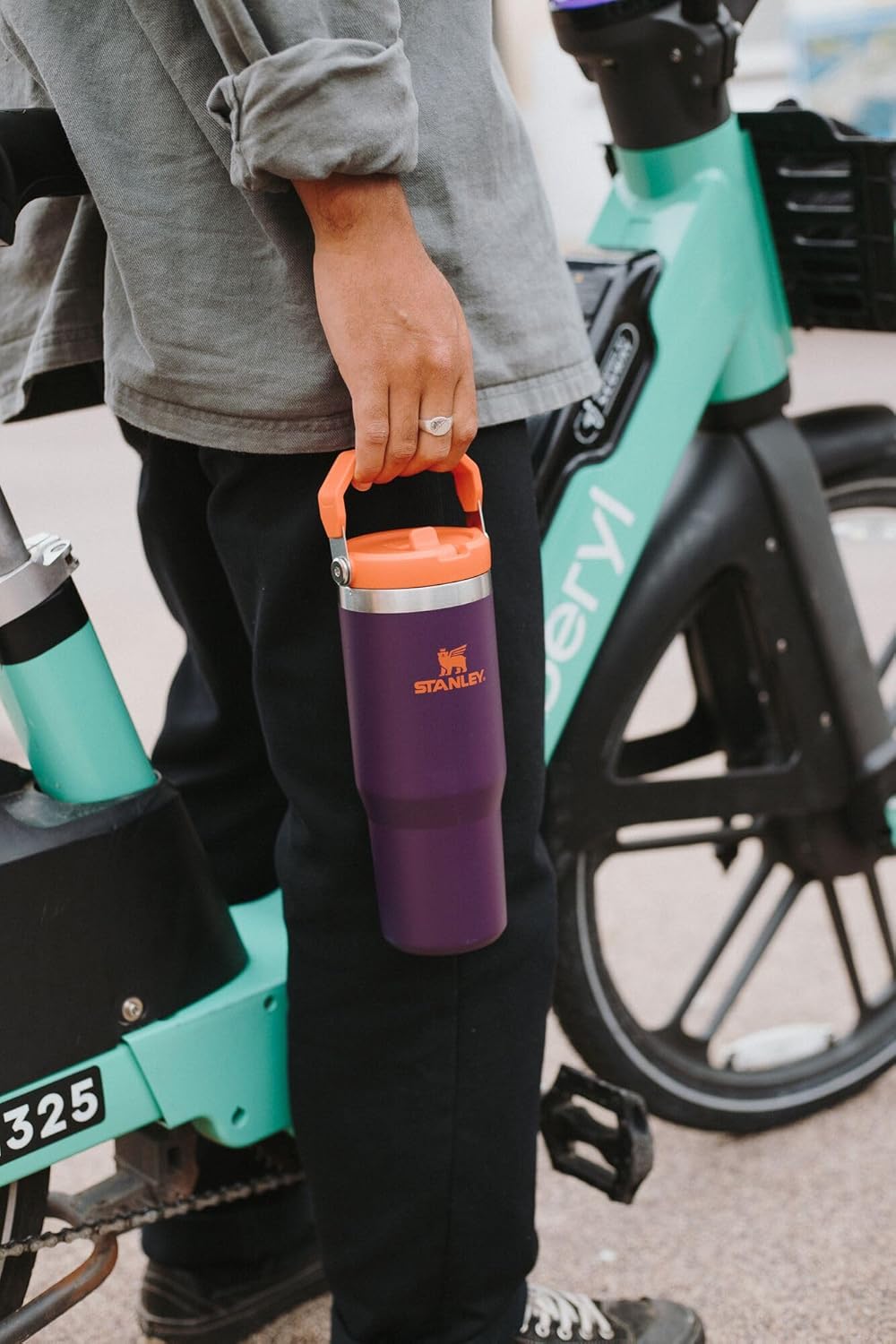 STANLEY IceFlow 2.0 Tumbler - 30 oz Insulated Water Bottle with Flip Straw & Handle | Coastal Teal