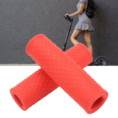Alomejor Handle Grips Scooter Handlebar Grips Electric Scooter Handle Cover Scooter Accessories for M365 PRO(Red)