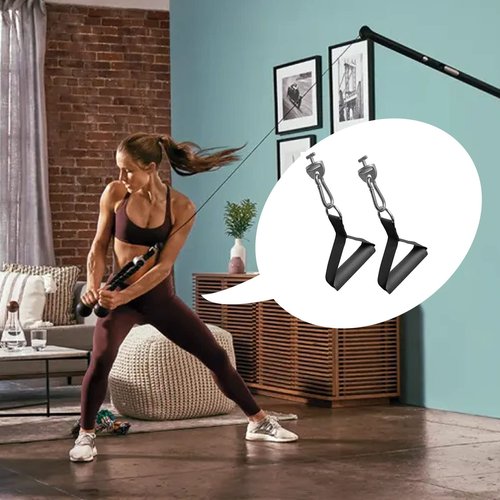 JILINWEI 1Pair Tonal Accessories with T Lock Adapter,Tonal Gym Machine Accessories,Exercise Handles Cable Machine Handles Attachment for Tonal