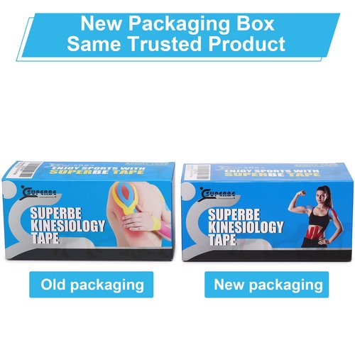 Kinesiology Tape Precut - K Taping Strips - Cintas Kinesiologicas for Pain Relief, Muscle Support & Injury Recovery, Waterproof, Breathable, Latex Free, 2 Inch x 16.5 feet (3 Rolls Pack)