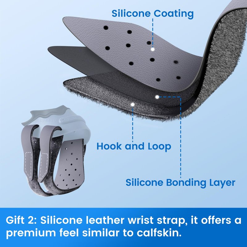 Velpeau CMC Thumb Brace for Arthritis Pain and Support, with High Elasticity and Anti Slip Wrist Strap, Comfortable Thumb Splint Stabilizer for Osteoarthritis for Women and Men (Grey, Right Hand, M)