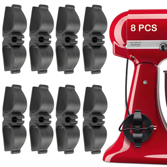 Lancord Upgraded kitchen appliance cord organizers Stick On Appliance Wire Organizer, Cord Organizer for Appliances Wire Wrapper for Kitchen Appliances Mixers, Coffee Maker, Pressure Cooker