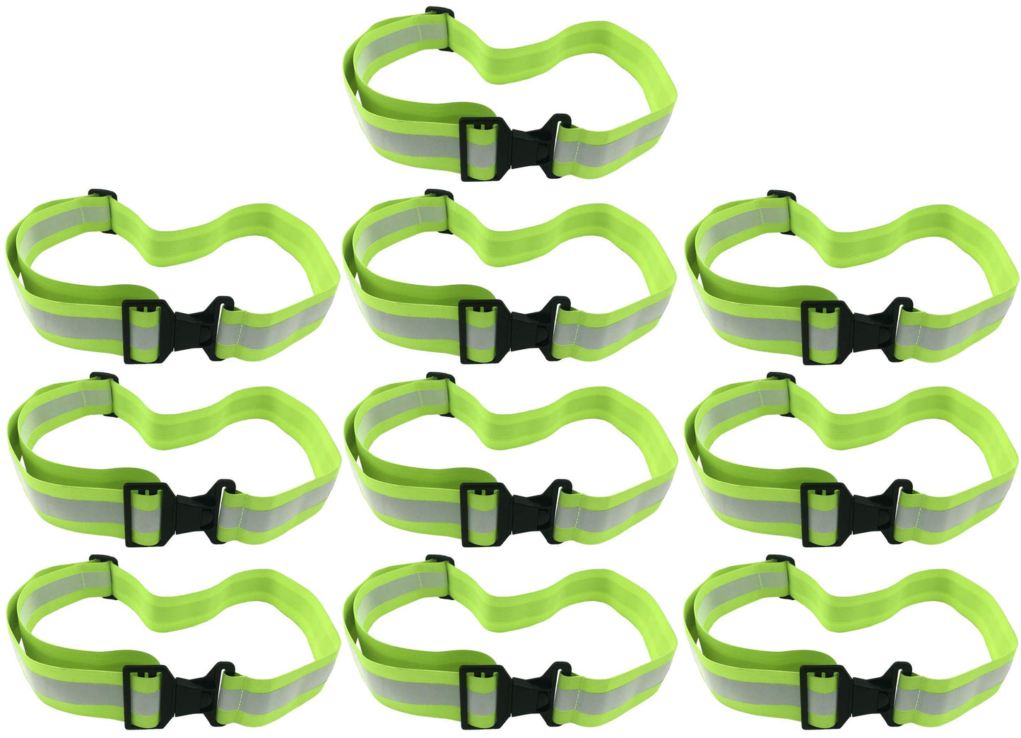 High Visibility Reflective Belt, Army PT Belt. Reflective Running Gear for Men and Women for Night Running Cycling Walking. Military Safety Reflector Strips (Pink Belt + Bag)