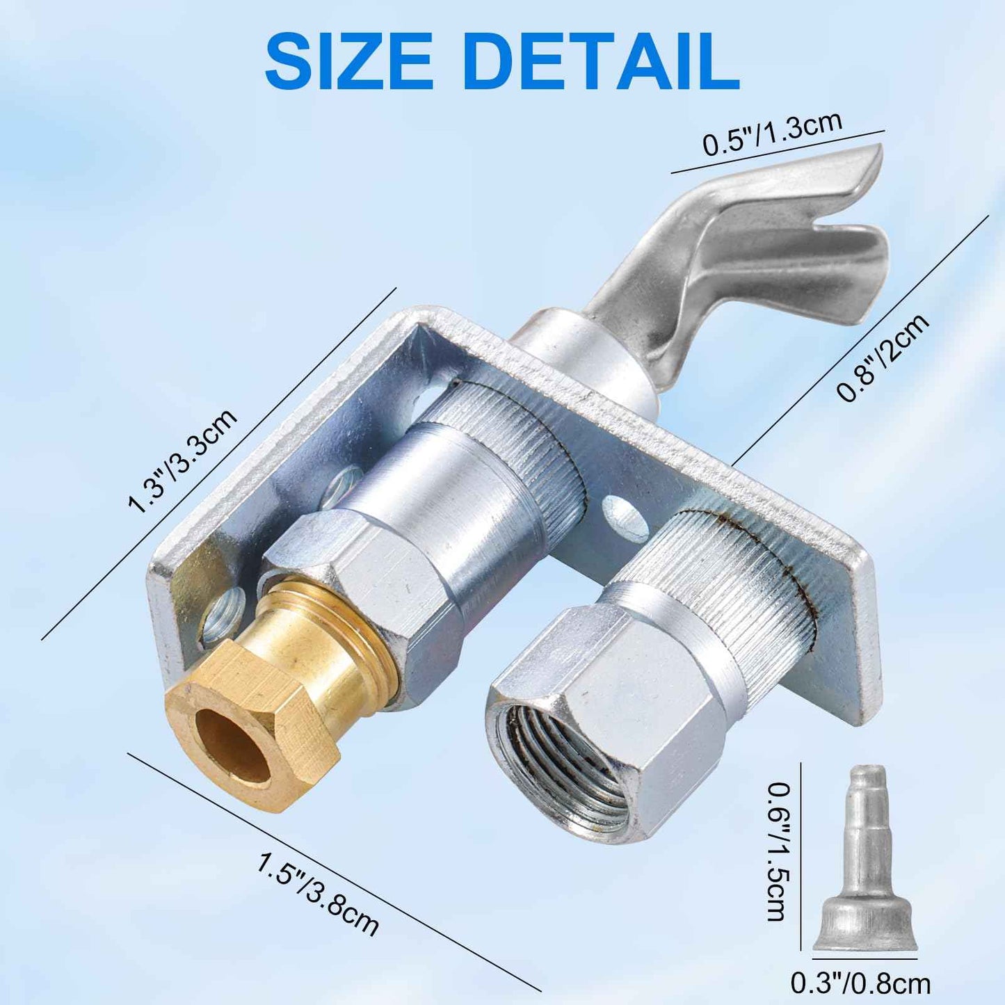 Tigbear Q314A4586 Pilot Burner Flame Head, Natural Gas and Propane Pilot Burner Assembly, Standing Pilot Burner with Orifice Compatible with Honeywell TRC Q314A-CSC