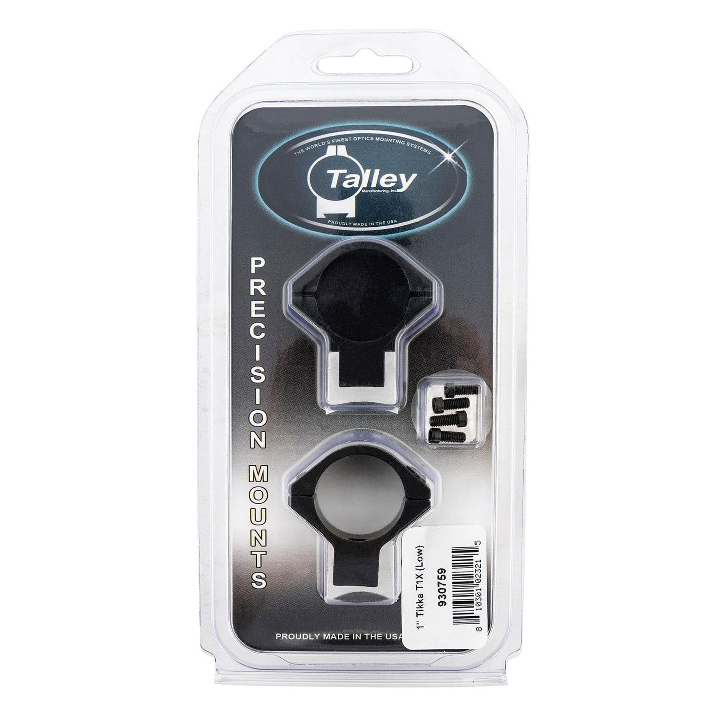 Talley 730759 30mm Tikka T1x (Low) 0.4 Height, Multi