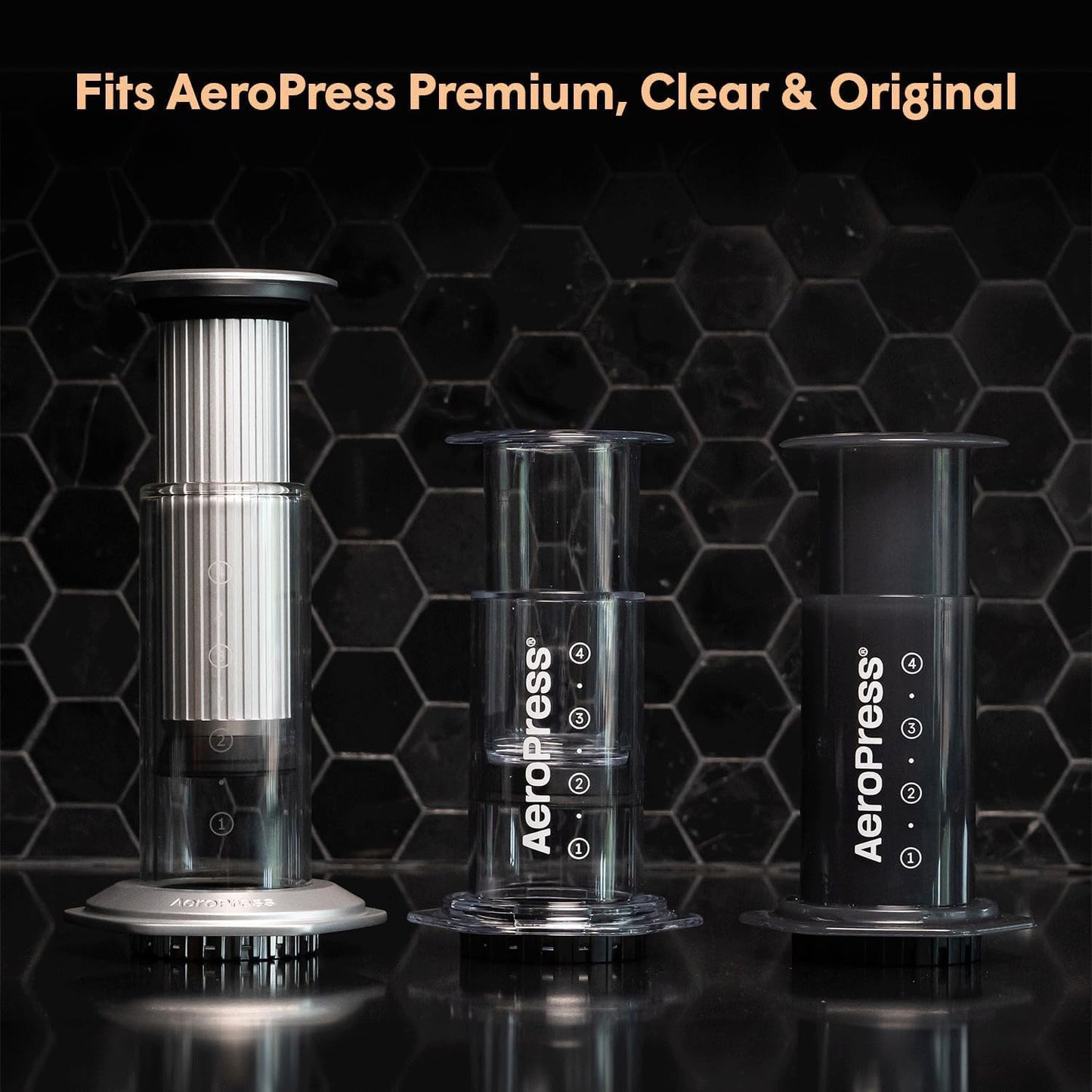 AeroPress Organizer Stand - Durable Coffee Bar Station & Compact Storage Solution for Manual Coffee Makers