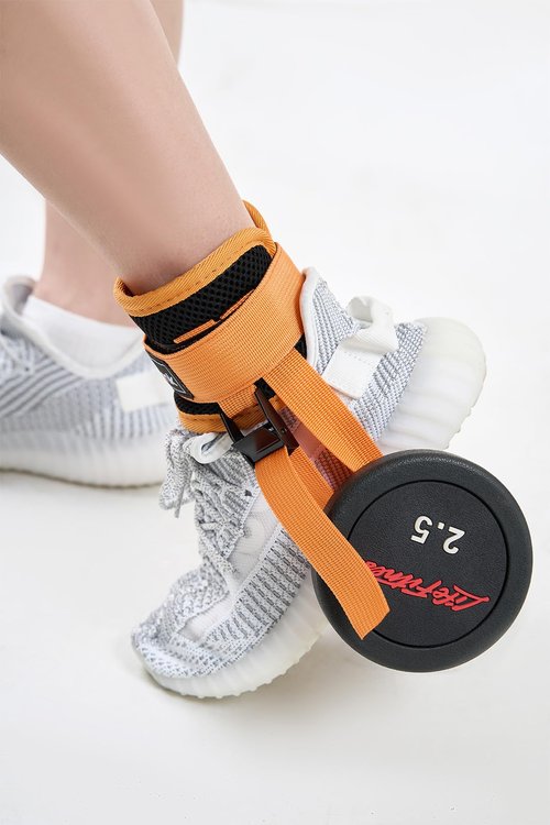 Dumbbell Foot Strap Tibialis Trainer Feet Dumbbell Attachment Orange 1pc