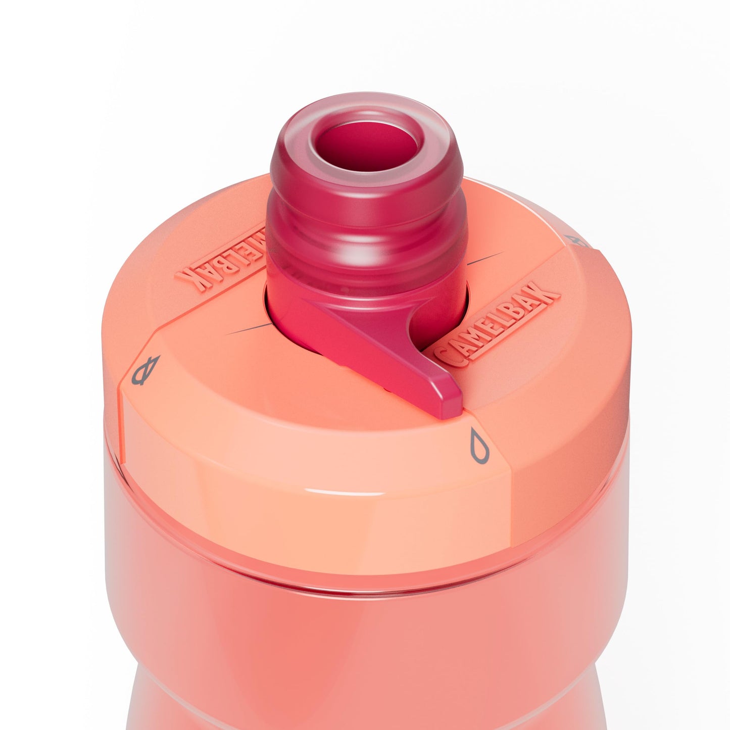 CamelBak Podium Bike Squeeze Water Bottle, High Flow Easy Squeeze Design for Cycling Performance, 24oz, Mercury Blush