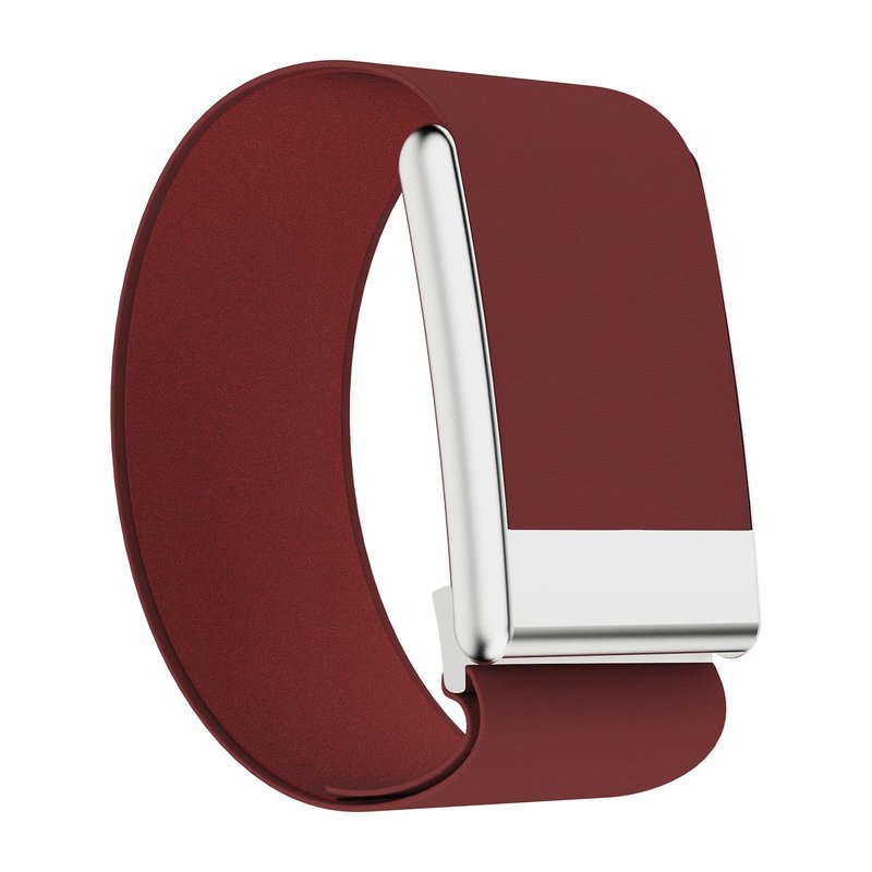 Soft and Comfortable Nylon Wrist/BicepBand, HydroKnit Wrist/BicepBand Replacement Band For WHOOP 5.0 One Peak Heart Rate Monitor. (Wine Red, 25mm)