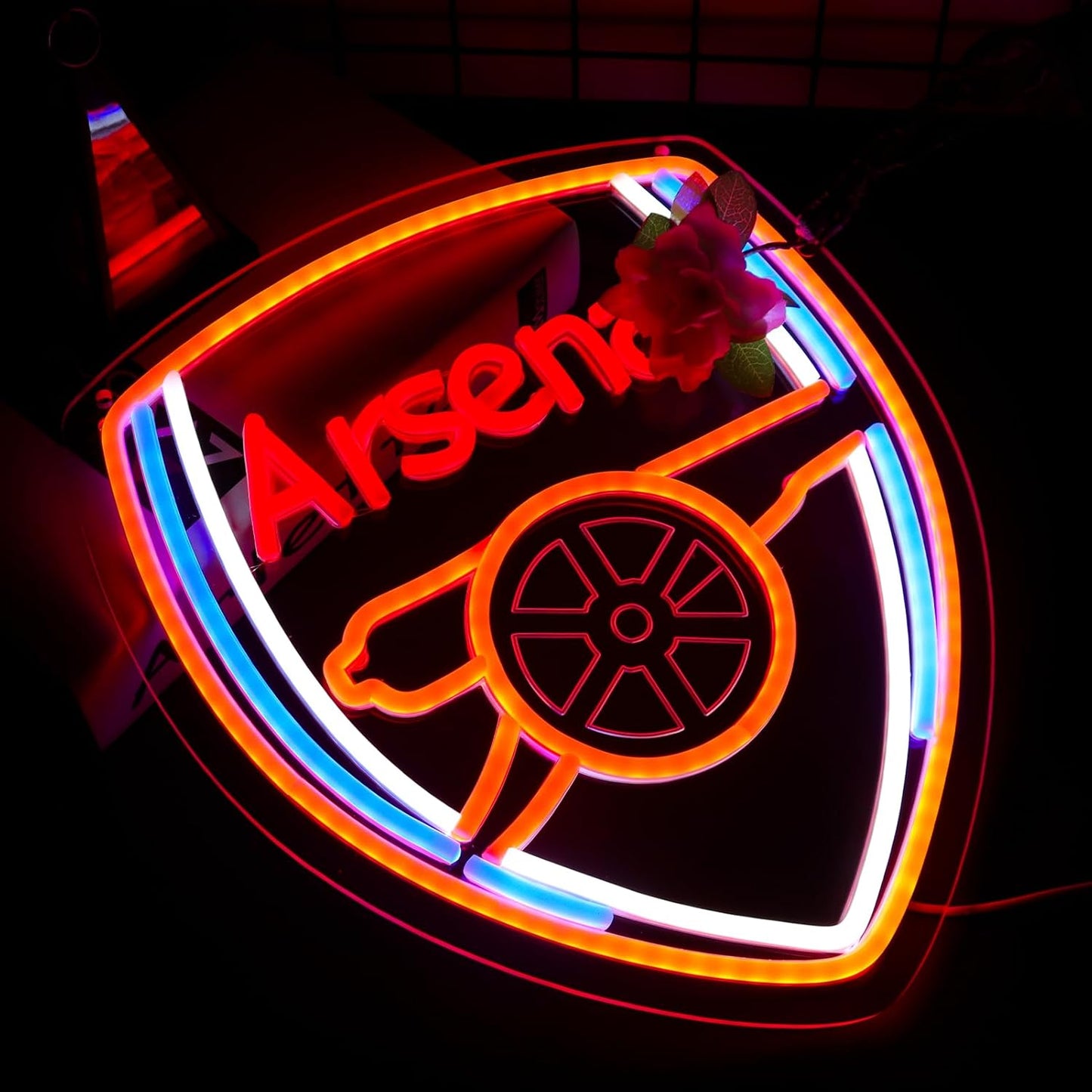 New York Yankees Neon Wall Sign - LED Baseball Team Decor for Man Cave & Bedroom, 13x15 Inch, Perfect Birthday & Christmas Gift