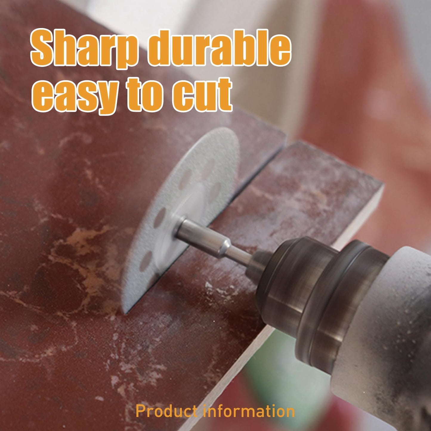 20 pcs 545 Diamond Cutting Wheel Cut Off Discs Coated (22mm) for Dremel Rotary Tool with 402 Mandrel (3mm) 4pcs and Screwdriver for Rotary Tool Accessories