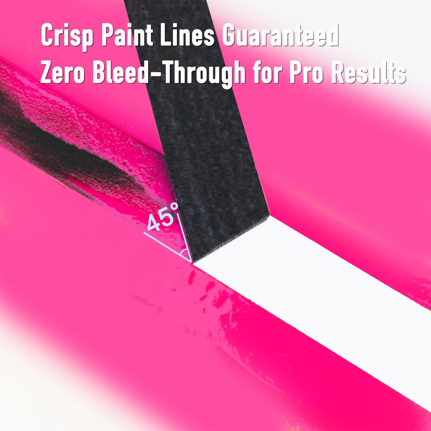 GEYYANG Black Painters Tape, 1 Inch x 55 Yards x 5 Rolls, Black Masking Tape for Painting, DIY Crafts, Home & Auto | No Residue, Multi-Surface Adhesion