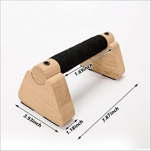 Dlengyanmi Wooden Fitness Equipment - Portable Home Calisthenics Equipment, Universal from Beginner to Advanced, Men's Inverted and Push Up Handle 