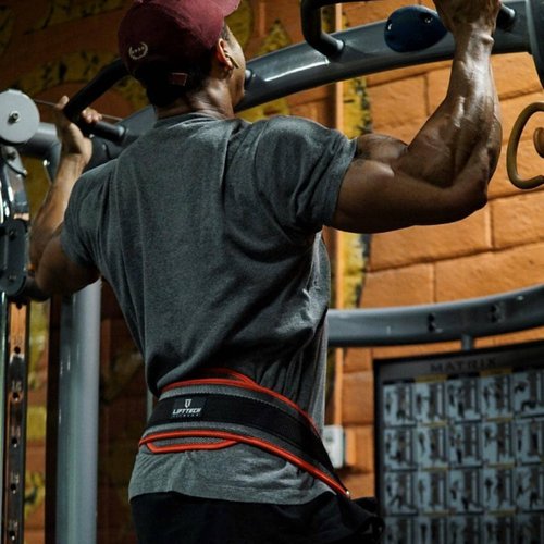 Lift Tech Fitness Dip Belt for Weight Lifting - Pull Up Weight Belt for Men and Women - Weight Belt with Chain for Powerlifting, Strength Training - Waist Belt for Weight Lifting - One Size