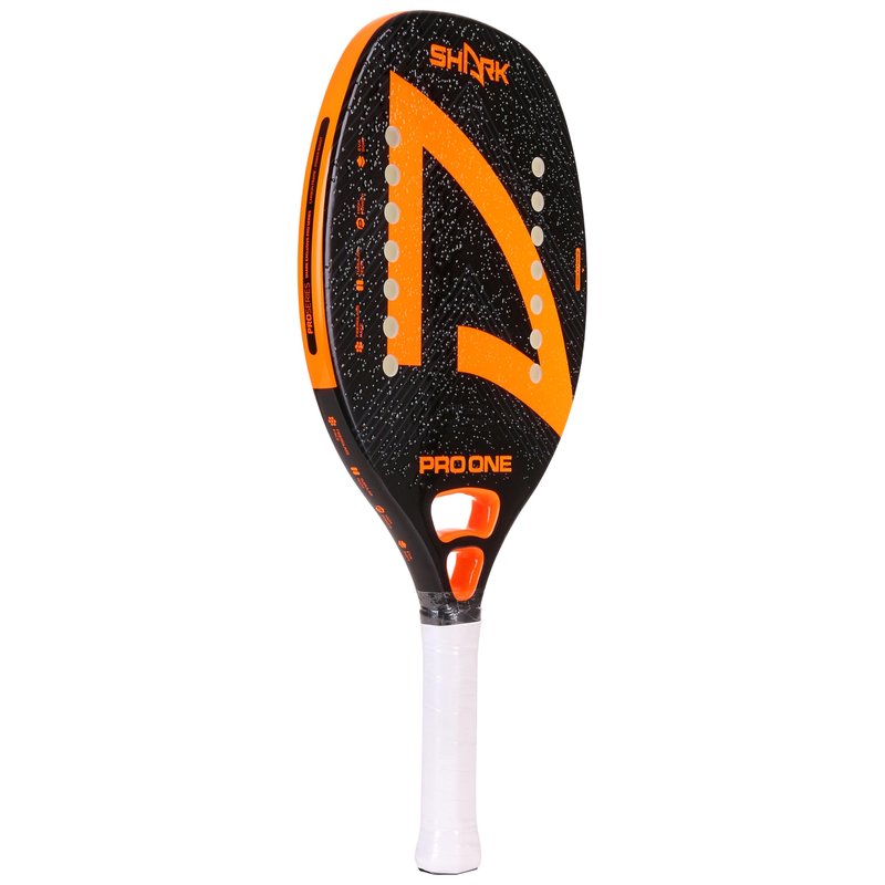Shark Pro One - Professional Beach Tennis Racket | Carbon Frame, Fiberglass Face | Intermediate Level Players