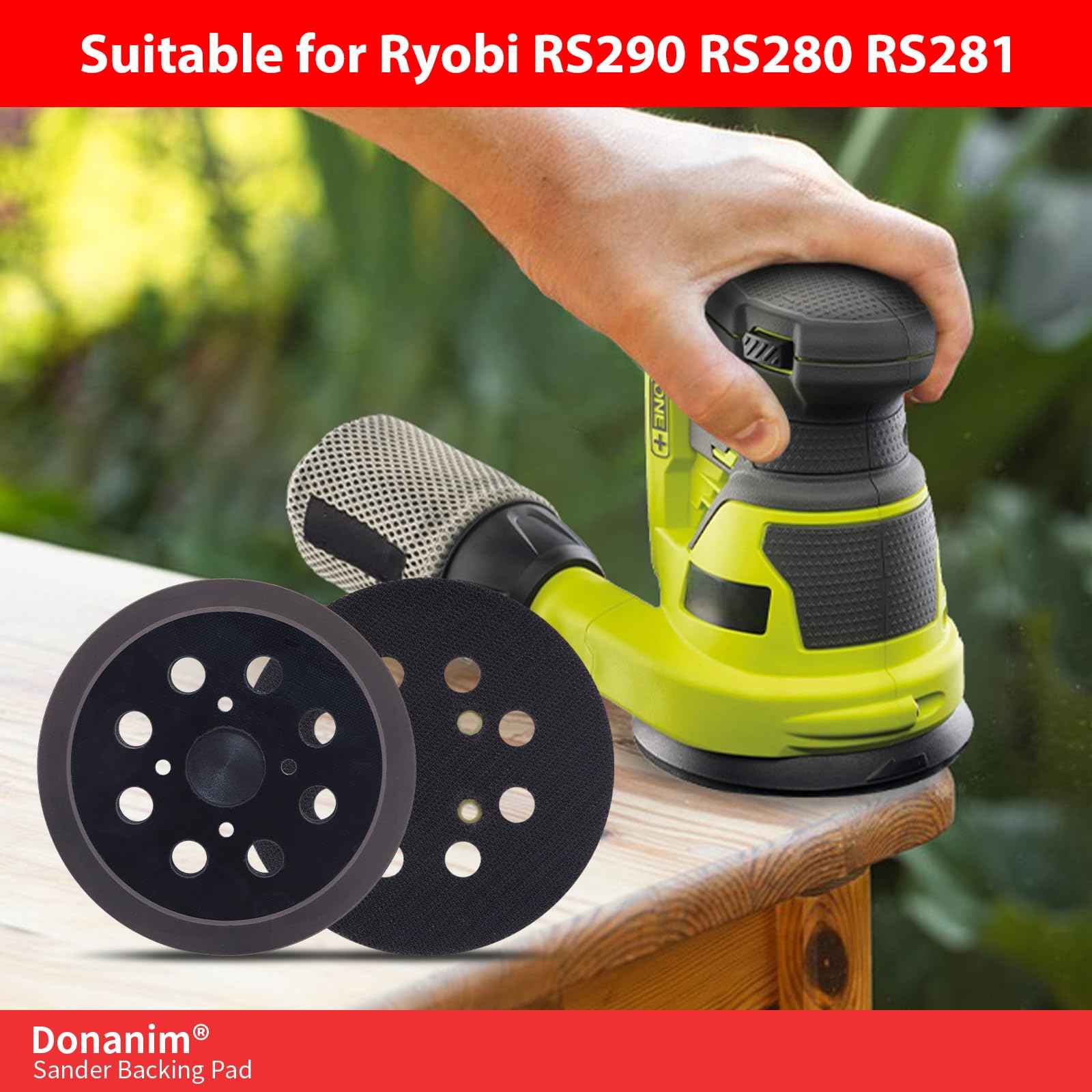 2 Pack Sander Pad Compatible with Craftsman, 5 Inch 8 Holes Hook and Loop Orbital Sander Backing Pad for 315.112170 315.116940 315.116950 315.112180 315.279870 ROS Model 315 Random Orbital Sander