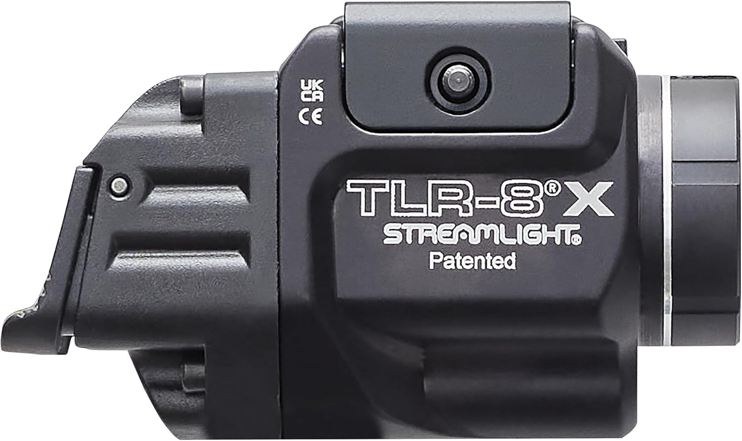 Streamlight TLR-8 Tactical Weapon Light - 500-Lumen with Integrated Red Laser & Mounting Kit | Black