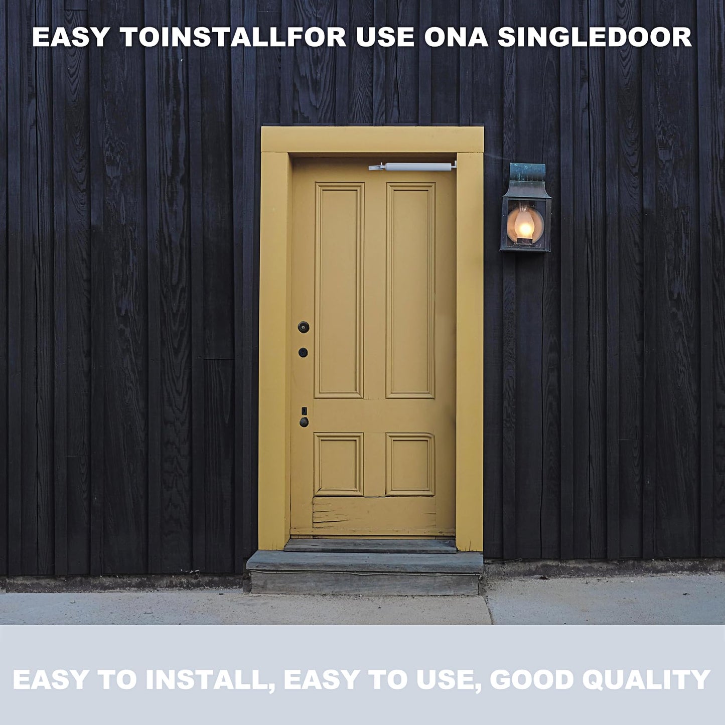 Storm Door Closer,1 Set Screen Door Closer,Pneumatic Door Bracket, Window Closer Safety Closure with Hold Open for Storm(White)