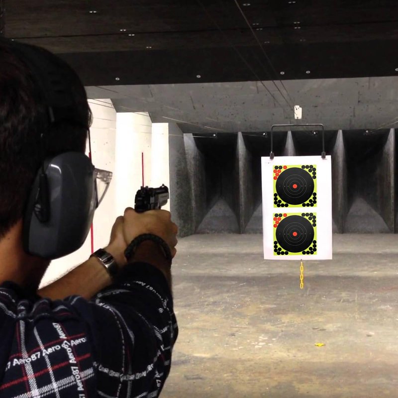 50PCS Self Adhesive Shooting Target, 10 Inch Paper Sticker Targets with Cover-up Patches, Paper Target for Gun, Pistol, Rifle, Bb Gun, Airsoft, Pellet Gun, Air Rifle