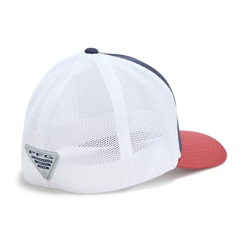 Columbia Youth PFG Mesh Ball Cap, Nocturnal/Dusty Crimson/PFG Hooks, One Size
