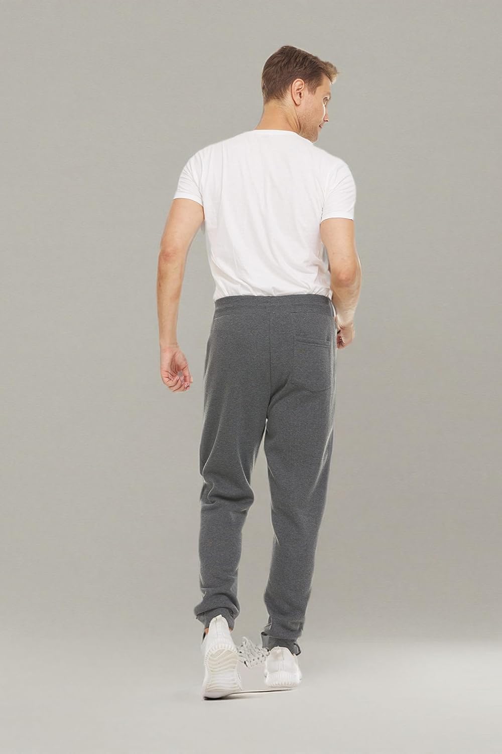 PURE CHAMP Men's Fleece Jogger Sweatpants - 3 Pack with Zipper Pockets | Sizes S-3XL