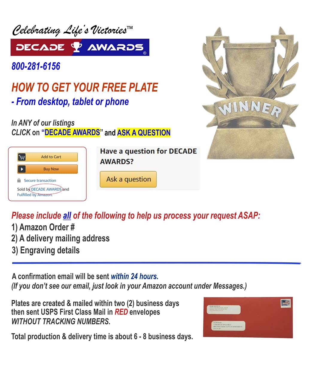 Decade Awards Football Bronze Finished Trophy - 6 Inch Tall | FFL Gridiron Award - Engraved Plate on Request
