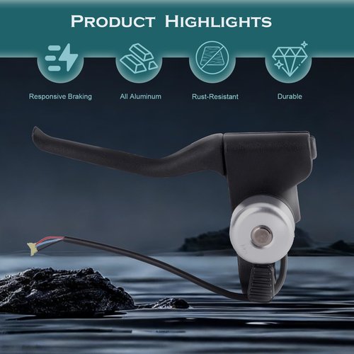 Fockety Brake Lever, Scooter Brake Handle Brake Lever with Compatible for Electric Scooters, Left Brake Lever Handbrake Electric Scooter Brake Lever Accessories for